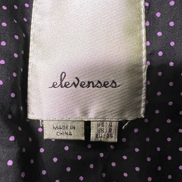 Anthropologie Elevenses Cold Shoulder Black Romper Size 4 - Picture 3 of 10